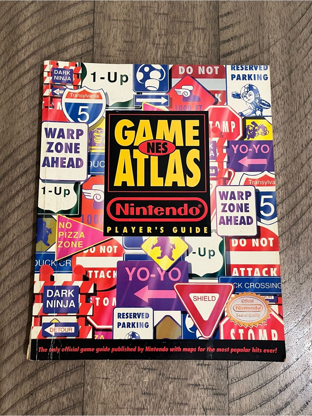 Nintendo NES Game Atlas Players Guide Vintage Official 1991 Paperback EXCELLENT